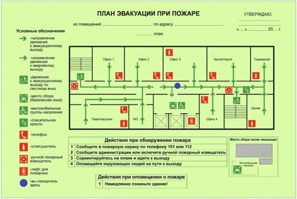 План эвакуации на год 2024 был разработан.